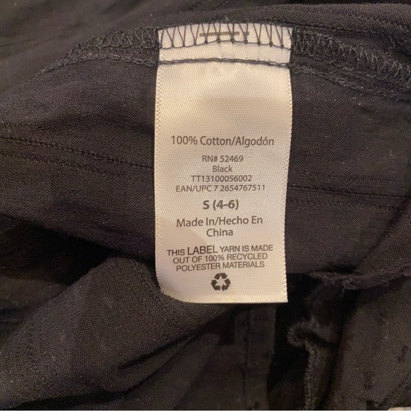 Time and Tru Mixed Print Ruffle Top With Long Sleeves, S - Picture 7 of 7